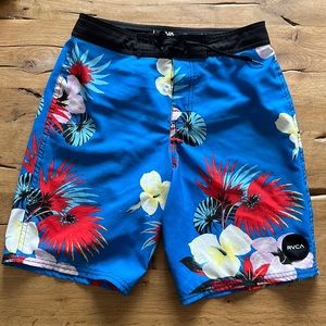 Set of 2 Boys RVCA Swim Trunks size 28